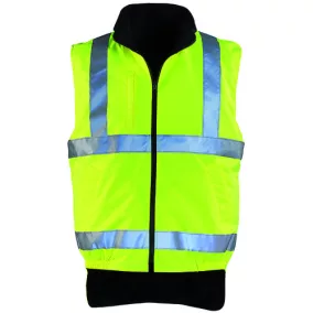 HI-WAY polár bélés mellény, hi-viz sÁrga, 3M M
