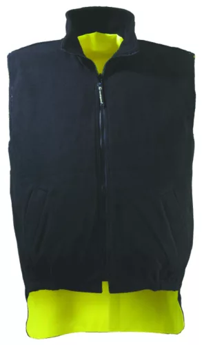 HI-WAY polár bélés mellény, hi-viz sÁrga, 3M L