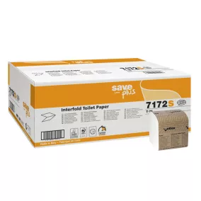   Celtex Save Plus hajtogatott toalettpapír recy, interfold, 2 réteg, 10x21cm, 40x225 lap