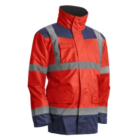 KANATA 4/1 HI-VIZ PIROS/KÉK PE KABÁT_L