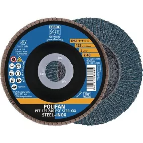 Fültárcsa D.125mm K.40 fl.VA (INOX) ZK Z PFERD