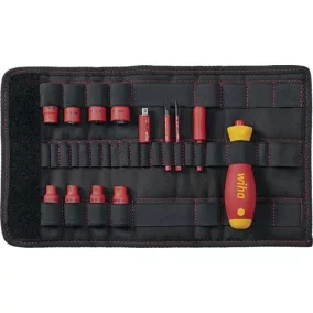   Slim Vario® elektromos szerszámkészlet 13 részes cserélhető VDE szigetelt bitekkel, WIHA