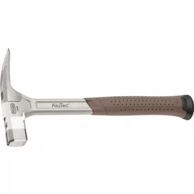   AluTec® tetőfedő kalapács DIN 7239-hez hasonló, fejsúly 450g mágnessel, sima, 2 komponensű fogantyú