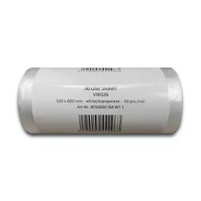   Folistar HNAT szemeteszsák fehér/átlátszó 50x60cm 30L HDPE 50 db/tekercs