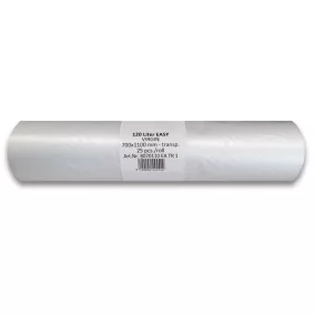   Folistar HNAT Szemeteszsák átlátszó HDPE 70x110 cm 135L 25db/tekercs