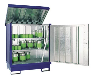 Safemaster horganyzott, vbf ai, aii, aiii és b osztályokhoz, 2 db 200 literes hordóhoz, gyűjtőtérfogat 214 l, széxméxma 1420x1080x1685 mm