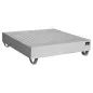  Kármentő, 2 mm rozsdamentes acél, 2 db 1000 l-es ibc-hez, függőleges tárolás, széxméxma 2650x1300x435 mm, gyűjtőtérfogat 1000 l
