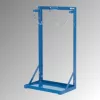 Gázpalackállvány, fali rögzítéshez furatokkal, lánczárral, szé x mé x ma 550x350x1000 mm, 2 acélpalackhoz, ral 5007