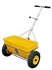 Dobozos szórógép, térfogata 35 l, szórási szélesség 600 mm, súly 16,5 kg, acélváz + rozsdamentes acél tengelyek, polietilén tartály