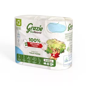   Lucart GRAZIE NATURAL háztartási toalettpapír, 3 rétegű, 4 tekercses