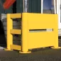   Ütközésvédő korlát, kezdőoszlop, 160 mm átmérő, ral 1003 jelzősárga, dübelezéshez, rögzítőanyaggal együtt