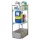 Hordótartó kis tartályokhoz, 2 rácsos tartóval kis tartályokhoz, acél, horganyzott, gfk csepptálca 65 l, széxméxma 450x820x1310 mm