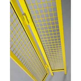   Változtatható sarokelem gépvédőkhöz, sz x m 250/250x2000 mm, súly 19 kg, ral 1018 cinksárga