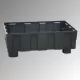 Polietilén csepptálca, 4 lábbal, rács nélkül, széxméxma 1205x805x430 mm, térfogat: 250 liter