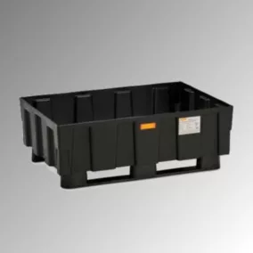   Polietilén csepptálca csúszótalpakkal, rács nélkül, széxméxma 1205x805x430 mm, térfogat: 250 liter
