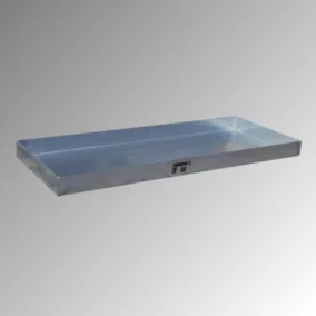   Kiskiszerelésű termék tálca, űrtartalom 20 l, széxméxma 940x370x60 mm, horganyzott