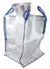 Big bag, fehér, szxméxm 900x900x1100 mm, 140g/m², bevonat nélküli, kötényes, zárt aljú, 10 db-os csomag