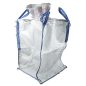   Big bag, fehér, szxméxm 900x900x1100 mm, 140g/m², bevonat nélküli, kötényes, zárt aljú, 10 db-os csomag