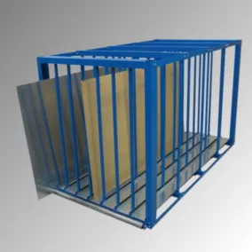   Lemeztároló, széxméxma 1100x2000x1250 mm, rekeszek száma/szélessége 7/100, rekeszmagasság 1150 mm, ral 5019 capri kék, rekeszterhelés 1000 kg