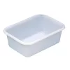 U-peremmel körülvett kád, pe, matt fehér, űrtartalom 12 l, hxszxm kívül/belül 440x320x155/395x275x150 mm, 2 db-os csomag