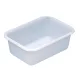 U-peremmel körülvett kád, pe, matt fehér, űrtartalom 12 l, hxszxm kívül/belül 440x320x155/395x275x150 mm, 2 db-os csomag