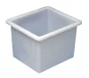 U-peremű doboz, pe, matt fehér, űrtartalom 55 l, hxszxm kívül/belül 535x475x380/450x395x360 mm, 2 db-os csomag