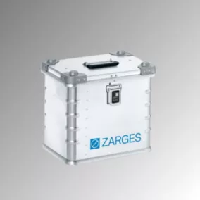   Szállítóláda, alumínium, rakásolható, űrtartalom 27 l, széxméxma 400x300x340 mm, súly kb. 3,1 kg