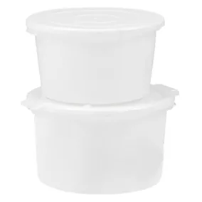  Kád, kerek, hdpe natúr, kagyló alakú fogantyúval, űrtartalom 65 l, átmérő x magasság 590 x 330 mm