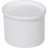 Univerzális doboz, hdpe, natúr, fedővel, űrtartalom 200 ml, átmérő x magasság 98 x 42 mm, 30 darabos csomag