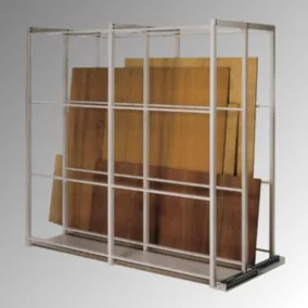   Laptároló állvány, zárt tetejű, alsó rész, 2 rekesszel, széxméxma 920x2500x2285 mm, ral 9010 hófehér