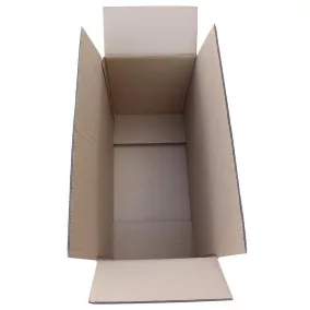   Standard összecsukható dobozok, egyfalú, belső hxszxm 390x290x187 mm, teherbírás 10 kg, fefco 0201, 20 db-os csomag