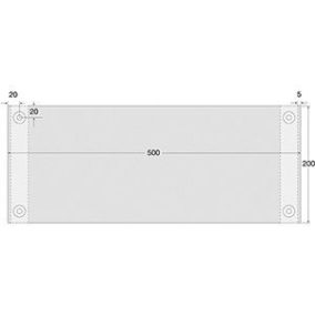   Sarokoszlop védelem, téglalap, szé x mé 500x200 mm, vastagság 20 mm, sárga/fekete, poliuretán hab