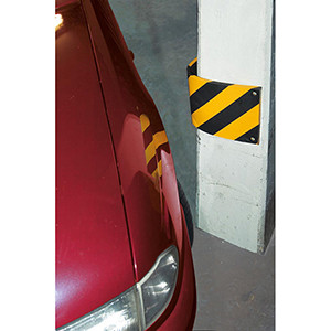 Sarokoszlop védelem, téglalap, szé x mé 500x200 mm, vastagság 20 mm, sárga/fekete, poliuretán hab