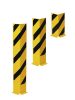 Ütközésvédelem, acél szögvas, sárga/fekete műanyag bevonattal, magasság 1200 mm, vastagság 6 mm, keresztmetszet 160 mm