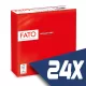 Fato Szalvéta 33x33cm piros 2 rétegű 50 lap/csomag (24 csomag)