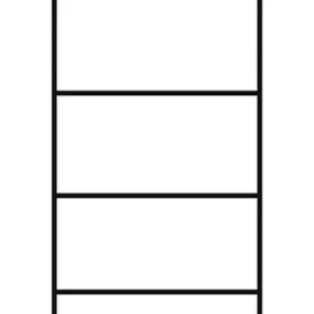   Széles fesztávolságú polcrendszer, alsó rekesz, 3 szint, acél panelekkel, polcterhelés 670 kg, széxméxma 1785x600x2000 mm, kék oszlopok, narancssárga oszlopok