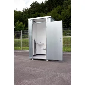   Mobil wc, sarokmosdóval és alacsony öblítésű wc-vel, szé x mé x ma 1400x1250x2425 mm