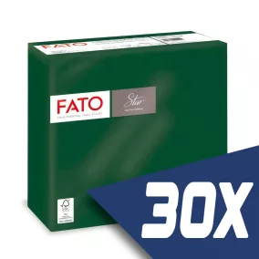   Fato Sztár szalvéta 2 rétegű 38x38cm erdőzöld 40 szál/csomag (30 csomag)