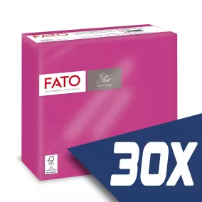   Fato Sztár szalvéta 2 rétegű 38x38cm fuxia 40 szál/csomag (30 csomag)