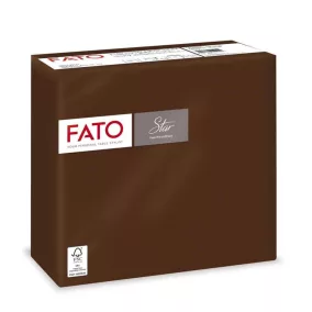   Fato Sztár szalvéta 2 rétegű 38x38cm csokoládébarna 40 szál/csomag 