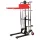 Platformlift, teherbírás 400 kg, villával + levehető platformmal, szélesség x mélység 576x650 mm, emelési tartomány 90-1210 mm, poliuretán gumiabroncsok