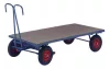Kézi kocsi oldalfalak nélkül, rakfelület hxsz 1600x800 mm, teherbírás 1000 kg, tpe gumik 400x80 mm