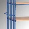 Többszintes kocsi, 2 oldalfal függőleges merevítőkkel, 4 rakodófelület hxsz 1200x800 mm, külső méretek hxszxm 1369x809x1800 mm, teherbírás 600 kg, ral 5007 ragyogó kék
