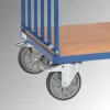 Többszintes kocsi, 2 oldalfal függőleges merevítőkkel, 4 rakodófelület hxsz 1200x800 mm, külső méretek hxszxm 1369x809x1800 mm, teherbírás 600 kg, ral 5007 ragyogó kék