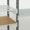 Többcélú, csavarmentes polcrendszer, csavarmentes polcrendszer, 6 csőacél polc, alsó rész, polcterhelés 230 kg, széxméxma 1000x600x2500 mm, támaszok ral 7024 grafitszürke, polcok ral 7035 világosszürke