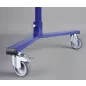   Kerékkészlet válaszfal védőrácshoz, 2 forgókerékkel és 1 fékkel