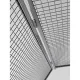 Vario elem válaszfal védőrácsokhoz, sz x m 550-950x2200 mm, ral 7037 porszürke