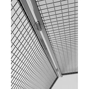 Vario elem válaszfal védőrácsokhoz, sz x m 550-950x2200 mm, ral 7037 porszürke