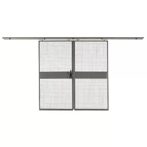 Vario elem válaszfal védőrácsokhoz, sz x m 550-950x2200 mm, ral 7037 porszürke