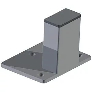 Vario elem válaszfal védőrácsokhoz, sz x m 550-950x2200 mm, ral 7037 porszürke